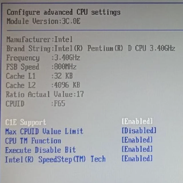 Intel Pentium D 945 3.4GHz 4MB Socket 775