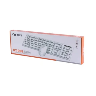 کیبورد و موس سیمی سفید دی نت مدل DT-۹۹8