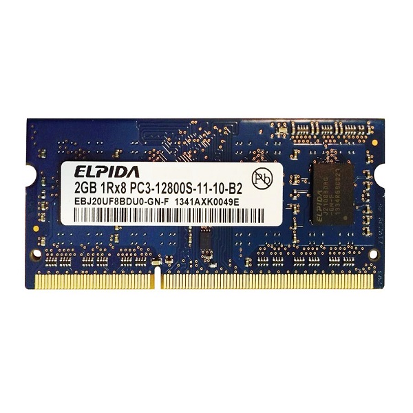 رم استوک لپ تاپ 2 گیگ DDR3 الپیدا Elpida PC3 12800S