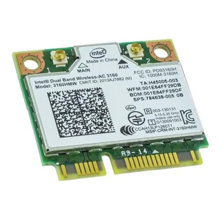 کارت استوک وای فای داخلی لپ تاپ اینتل مدل AC 3160