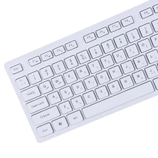 D-Net DT-998 White Keyboard and Mouse