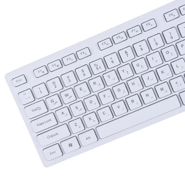 D-Net DT-998 White Keyboard and Mouse