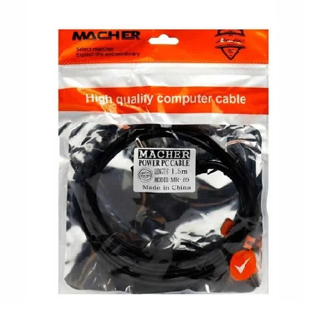 Macher MR-89 3-Pin 1.5M Power Cable