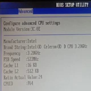 Intel Celeron D 352 3.200GHz 533MHz 512KB Socket 775