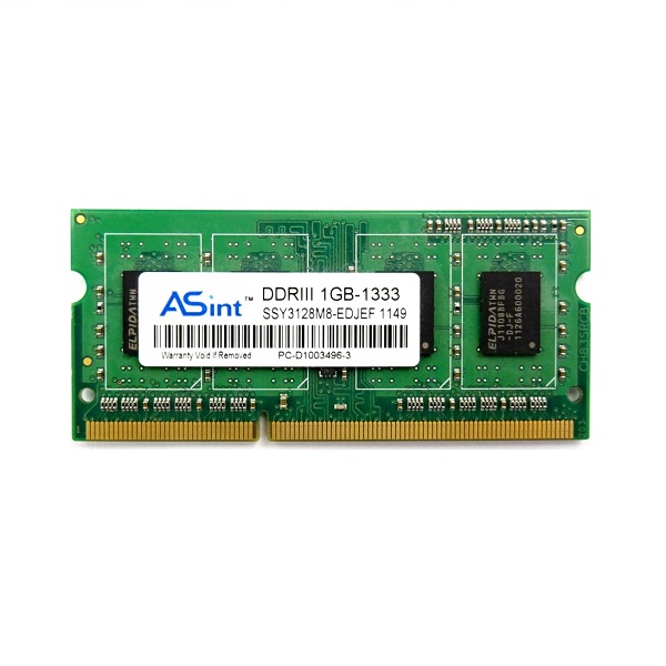 رم استوک لپ تاپ 1 گیگ DDR3 آسنیت ASint PC3 10600S