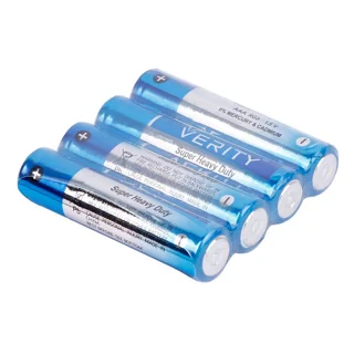 باتری نیم قلمی وریتی مدل R03 Super Heavy Duty بسته چهار عددی